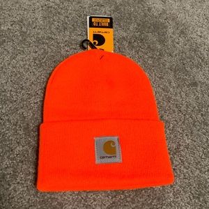 NWT Carharrt A18 Beanie in Orange one size